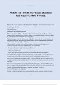 NURS1112 - MOD&period;5&sol;6&sol;7 Exam Questions And Answers 100&percnt; Verified&period;