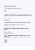 CHIMA MOCK EXAM