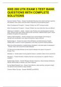 KNS 200 UTK EXAM 3 TEST BANK QUESTIONS WITH COMPLETE SOLUTIONS