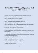 NURS30010 &sol; OB &sol; Exam &num;1 Questions And Answers 100&percnt; Verified&period;