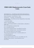 PHRM 4200&colon; Biopharmaceutics Exam Study Guide&period;