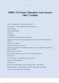 SPHG 712 Exam 2 Questions And Answers 100&percnt; Verified&period;