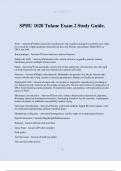 SPHU 1020 Tulane Exam 2 Study Guide&period;