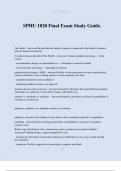 SPHU 1020 Final Exam Study Guide&period;