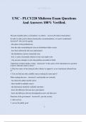 UNC - PLCY220 Midterm Exam Questions And Answers 100&percnt; Verified&period;