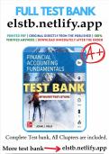 Test Bank for Financial Accounting Fundamentals&comma; 8th Edition  by Wild &vert;Complete Guide Chapters included&vert; Latest Test Bank 100&percnt; Veri&filig;ed Answers &vert; Guaranteed pass A&plus;