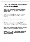CSIT 101 Chapter 5 questions and answers 2025&period;