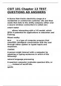 CSIT 101 Chapter 13 TEST QUESTIONS AD ANSWERS&period;