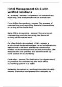 Hotel Management Ch 6 with verified solutions&period;