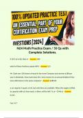 NLN Math Practice Exam &sol; 50 Qs with Complete Solutions&period; 