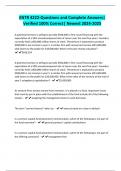 ENTR 4222-Questions and Complete Answers&vert; Verified 100&percnt; Correct&vert; Newest 2024-2025