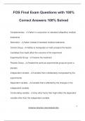 FOS EXAM PACKAGE DEAL QUESTIONS AND VERIFIED ANSWERS 100&percnt; GUARANTEED PASS &vert; LATEST UPDATE