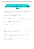 FNCE 2820 Exam&vert; Questions and Complete Answers&vert; Verified 100&percnt; Correct&vert; Newest 2024- 2025