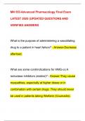 MN 553 Advanced Pharmacology Final Exam  LATEST 2025 &lpar;UPDATED QUESTIONS AND  VERIFIED ANSWERS