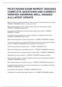 PICAT&sol;ASVAB EXAM NEWEST 2024&sol;2025 COMPLETE QUESTIONS AND CORRECT VERIFIED ANSWERS&vert; WELL GRADED A&plus;&vert;&vert; LATEST UPDATE