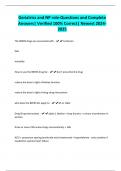 Geriatrics and NP role-Questions and Complete Answers&vert; Verified 100&percnt; Correct&vert; Newest 2024- 2025