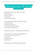 Psych NP Role&sol;Scope Regulations&vert; Exam Questions and Complete Answers&vert; Verified 10