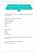 OCCC BADNAP NP1&colon; Professional Roles & Expectations&vert; Exam Questions and Complete Answers&vert; Verified 100&percnt; Correct&vert; Newest 2024- 2025