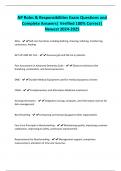 NP Role -EXAMS BUNDLE &vert; Newest Update 2024&sol;2025 Questions and Complete Answers