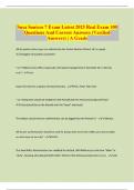 Snsa Sonicos 7 Exam Latest 2025 Real Exam 100 Questions And Correct Answers &lpar;Verified Answers&rpar; &vert; A Grade