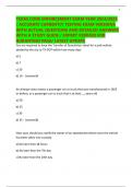 TEXAS CODE ENFORCEMENT EXAM YEAR 2024&sol;2025 &sol; ACCURATE CURRENTLY TESTING EXAM VERSIONS WITH ACTUAL QUESTIONS AND DETAILED ANSWERS WITH A STUDY GUIDE &sol; EXPERT VERIFIED FOR GURANTEED PASS&sol; LATEST UPDATE
