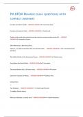 PA EFDA BOARDS EXAM QUESTIONS WITH CORRECT ANSWERS&period;