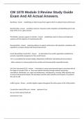 CM 1070 Module 3 Review Study Guide Exam And All Actual Answers&period;