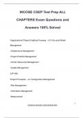CSEP EXAM PACKAGE DEAL QUESTIONS AND VERIFIED ANSWERS 100&percnt; GUARANTEED PASS &vert; LATEST UPDATE