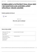 SCRIBEAMERICA OUTPATIENT FINAL EXAM 2023 &vert; 100 QUESTIONS AND ANSWERS LATEST UPDATES&sol;A&plus; GRADE ASSURED