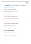 RERA ABBRIVATIONS EXAM QUESTIONS WITH CORRECT ANSWERS