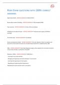 RERA EXAM QUESTIONS WITH 100- CORRECT ANSWERS&period;