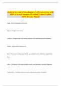 &lpar;BUNDLED&rpar; Medical Law and Ethics Questions with 100&percnt; Correct Answers &vert; Verified &vert; Latest Update 2025&vert; Already Passed