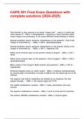 CAPS 391 Final Exam Questions with complete solutions &lpar;2024-2025&rpar;&period;