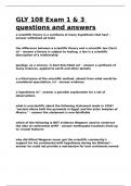 GLY 108 Exam 1 & 3 questions and answers&period;