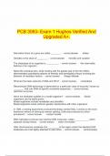 PCB 3063- Exam 1 Hughes Verified And Upgraded A&plus;&period;