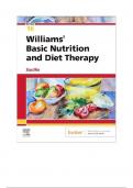 TEST BANK FOR Williams' Basic Nutrition and Diet Therapy 16th Edition by Staci Nix &comma; ISBN&colon; 9780323653763&comma; All 23 Chapters Covered & Verified &vert;&vert; Guide A&plus;