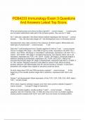 PCB 4233 Immunology&vert; &vert;Genetics PCB 3063 Bundled exam &vert;updated&vert; &vert;2025>26&vert;5