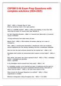 CSFSM S-56 Exam Prep Questions with complete solutions &lpar;2024-2025&rpar;