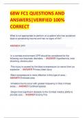 68W FC1 QUESTIONS AND  ANSWERS&vert;VERIFIED 100&percnt;  CORRECT