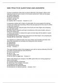 MSK PRACTICE QUESTIONS AND ANSWERS