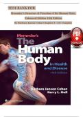 TEST BANK FOR Memmler's Structure & Function of the Human Body, Enhanced Edition 14th Edition By Barbara Janson Cohen Chapters 1 - 25 Complete TEST BANK FOR Memmler's Structure & Function of the Human Body, Enhanced EditiTEST BANK FOR Memmle