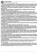  ATI Pediatrics Nursing Exam&lpar; 2024-2025&rpar; GRADE A