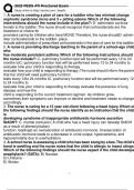 ATI Pediatrics Nursing Exam&lpar; 2024-2025&rpar; GRADE A