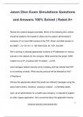 Jason Dion Exam Simulations Questions and Answers 100&percnt; Solved &vert; Rated A&plus;