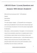 LSB 3213 Exam 1 &lpar;Lucas&rpar; Questions and Answers 100&percnt; Solved &vert; Graded A&plus;