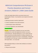 BUNDLE FOR HESI Exit Comprehensive PN Exam &vert;  Questions and Correct Answers &vert; Rated A&plus; &vert; 2025 Latest Guide