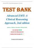 Test Bank for Advanced EMT&colon; A Clinical Reasoning Approach 2nd Edition by Melissa Alexander&comma; All Chapters 1-49