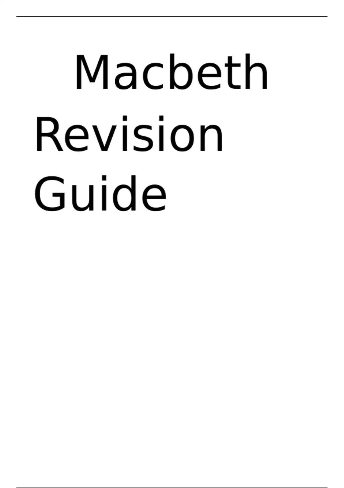 Class note GCSE Macbeth quotes and analysis notes - English - Stuvia UK