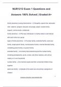 NUR1212 Exam 1 Questions and Answers 100&percnt; Solved &vert; Graded A&plus;