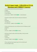 DASLE Study Guide UPDATED ACTUAL  Questions and CORRECT Answers